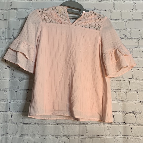 Pink Blouse With Rhinestone - Picture 2 of 3